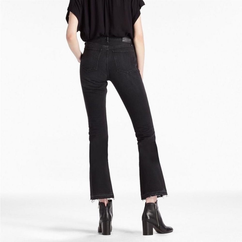 NWT Lucky Brand Bridgette Cropped Flare Black Size 12/31